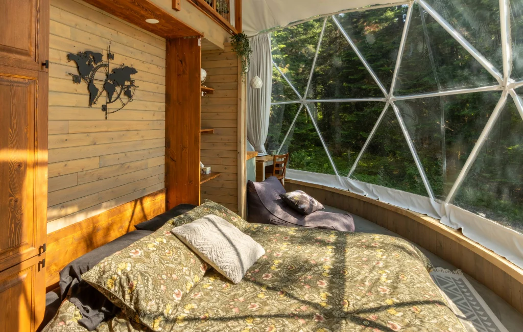 Bedroom with a view outside